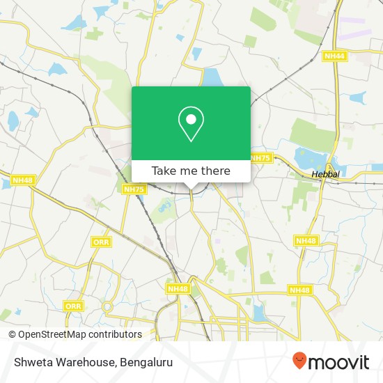Shweta Warehouse, Service Road Bengaluru KA map