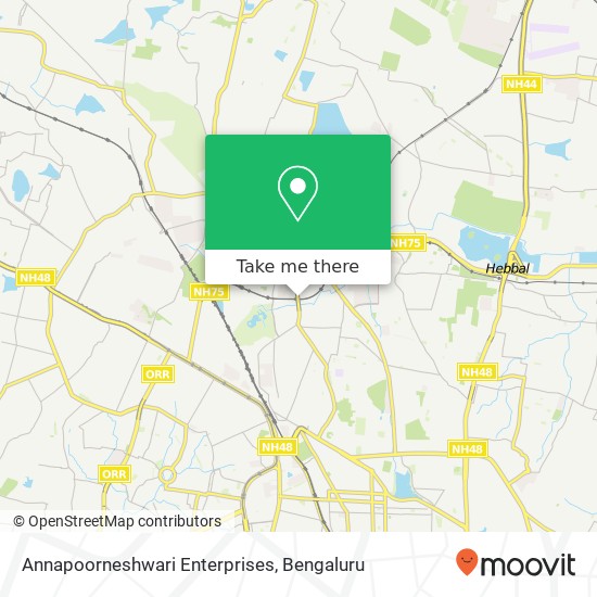 Annapoorneshwari Enterprises, Service Road Bengaluru KA map