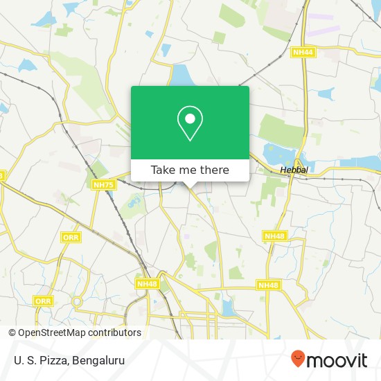U. S. Pizza, New B E L Road Bengaluru 560054 KA map