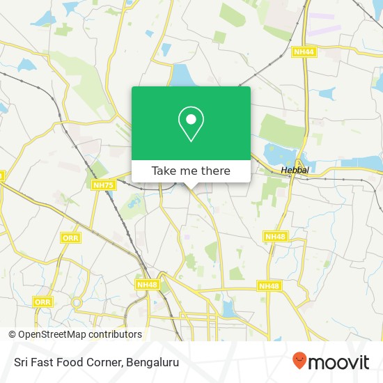 Sri Fast Food Corner, New B E L Road Bengaluru KA map