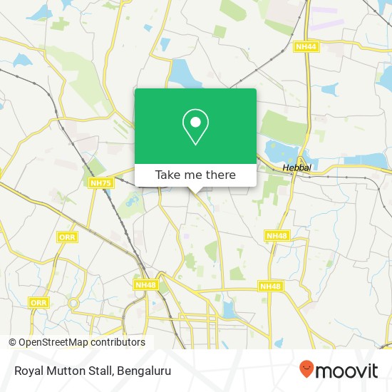 Royal Mutton Stall, New B E L Road Bengaluru KA map