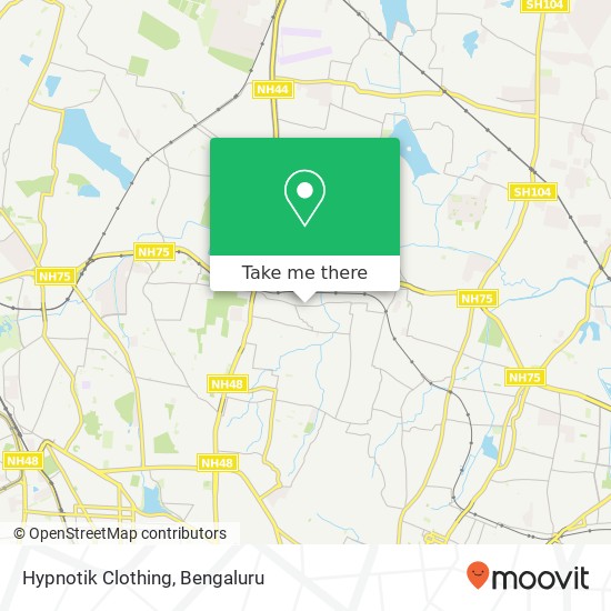 Hypnotik Clothing, Bengaluru KA map