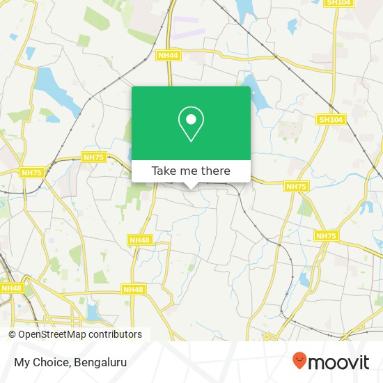 My Choice, Guddadahalli Main Road Bengaluru KA map