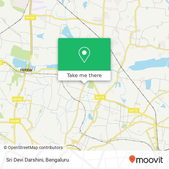 Sri Devi Darshini, SH-104 Bengaluru KA map