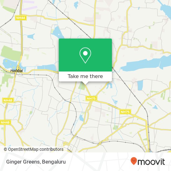 Ginger Greens, 1st Cross Road Bengaluru 560043 KA map