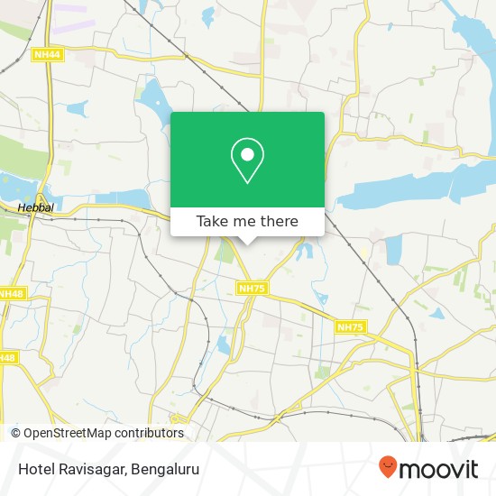 Hotel Ravisagar, 1st Cross Road Bengaluru 560043 KA map