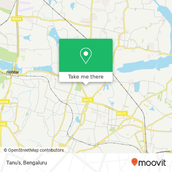 Tanu's, 1st Cross Road Bengaluru 560043 KA map