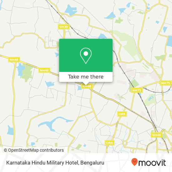 Karnataka Hindu Military Hotel, Service Road Bengaluru 560057 KA map