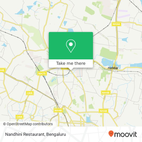 Nandhini Restaurant, New B E L Road Bengaluru 560054 KA map