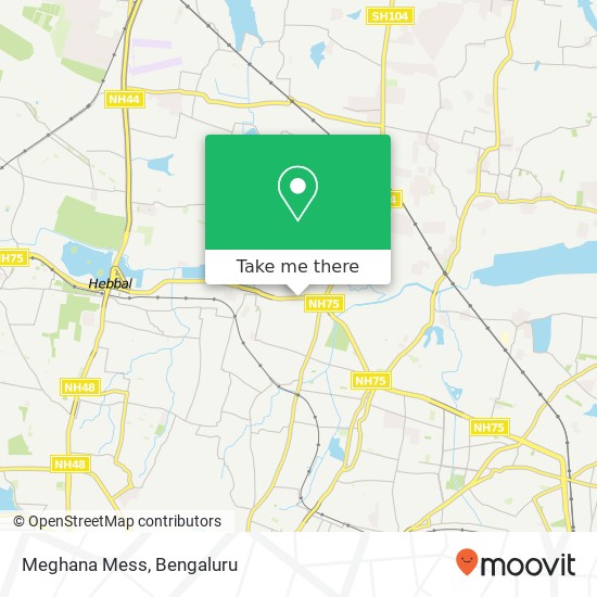 Meghana Mess, Service Road Bengaluru 560045 KA map