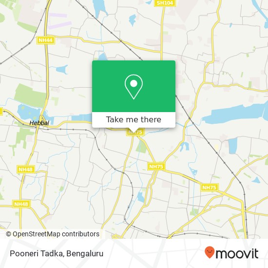 Pooneri Tadka, SH-104 Bengaluru KA map