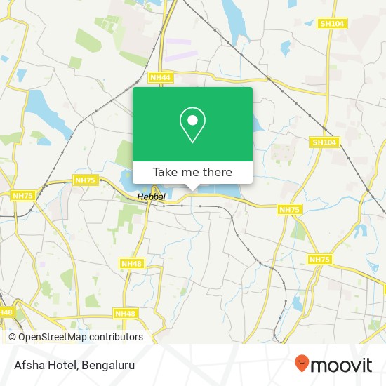 Afsha Hotel, Bengaluru 560024 KA map