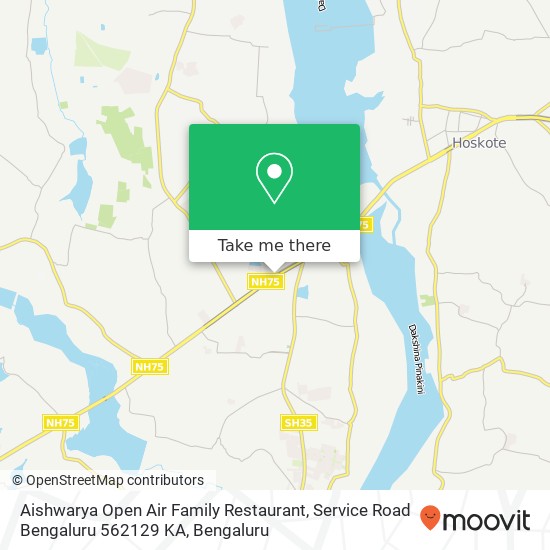 Aishwarya Open Air Family Restaurant, Service Road Bengaluru 562129 KA map