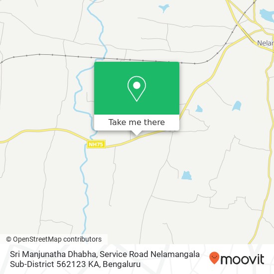 Sri Manjunatha Dhabha, Service Road Nelamangala Sub-District 562123 KA map