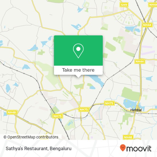 Sathya's Restaurant, Bengaluru 560097 KA map