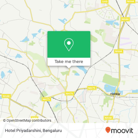 Hotel Priyadarshini, Vidyaranyapura Main Road Bengaluru 560097 KA map