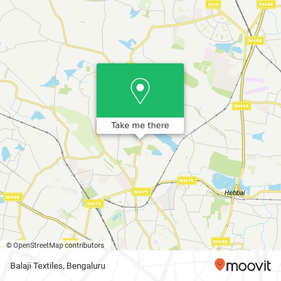 Balaji Textiles, Vidyaranyapura Main Road Bengaluru KA map