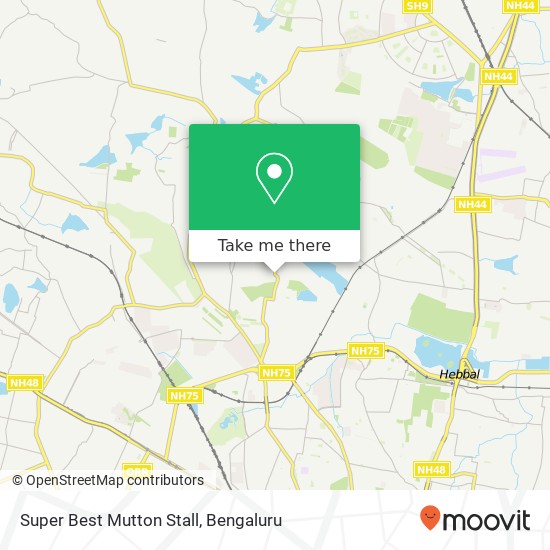 Super Best Mutton Stall, Bengaluru KA map