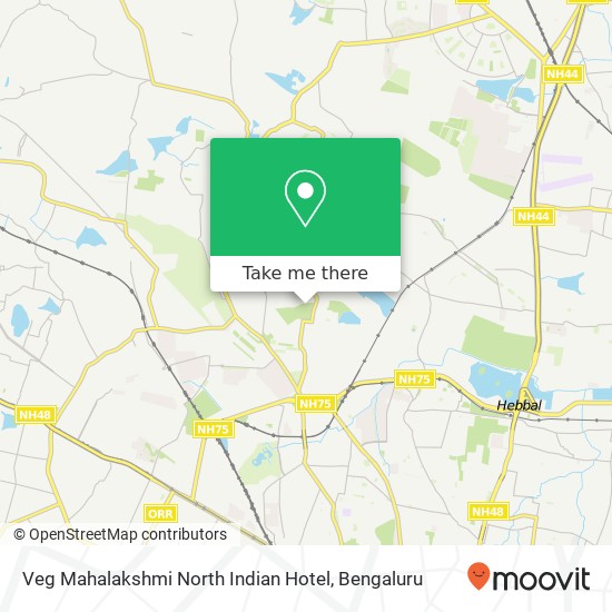 Veg Mahalakshmi North Indian Hotel, Bengaluru 560013 KA map