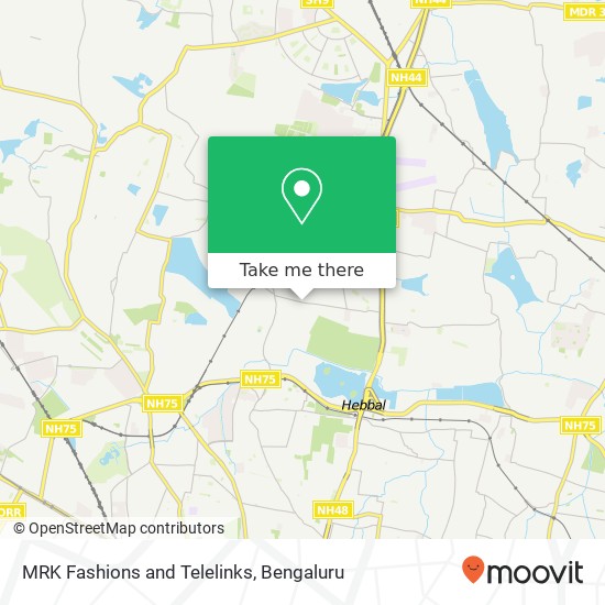 MRK Fashions and Telelinks, Kodigehalli Main Road Bengaluru KA map