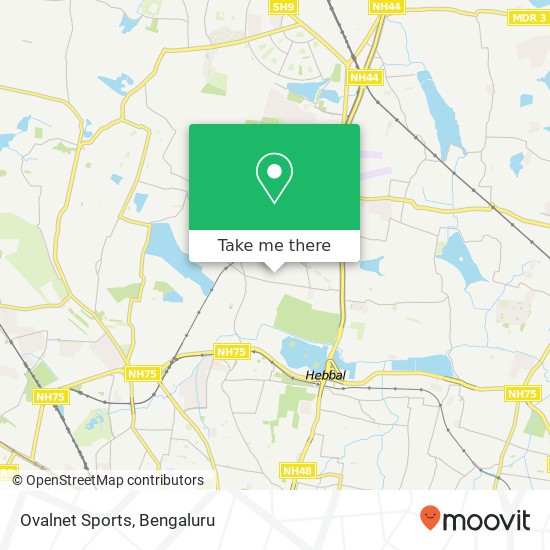 Ovalnet Sports map