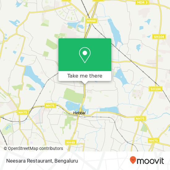 Neesara Restaurant, Service Road Bengaluru 560092 KA map