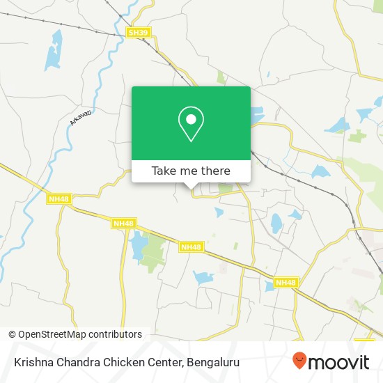 Krishna Chandra Chicken Center, Bengaluru KA map