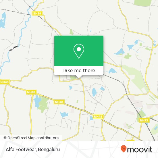 Alfa Footwear, Sideda Halli Main Road Bengaluru KA map