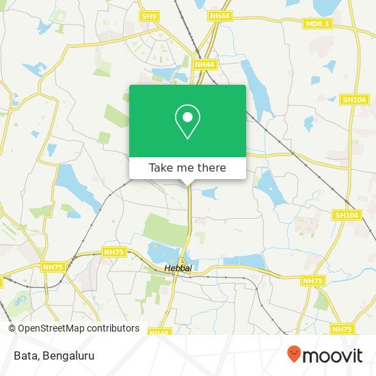 Bata, Service Road Bengaluru 560092 KA map