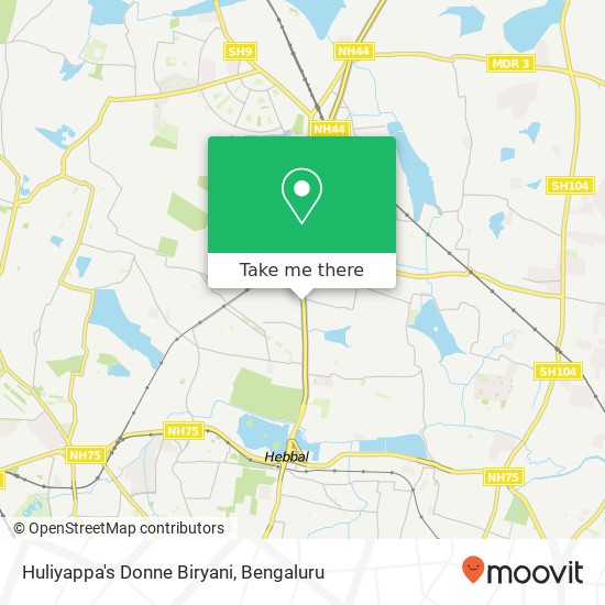 Huliyappa's Donne Biryani, Service Road Bengaluru 560092 KA map