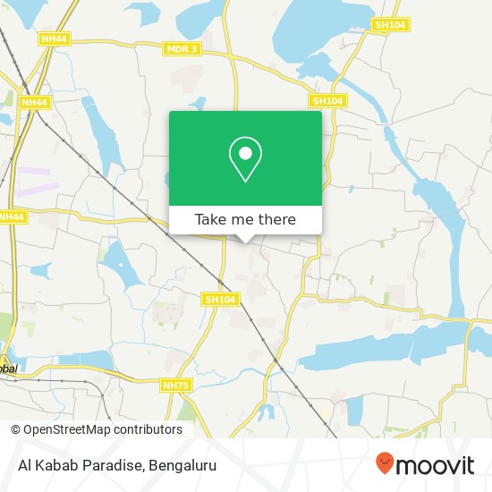 Al Kabab Paradise, 1st Cross Road Bengaluru 560077 KA map