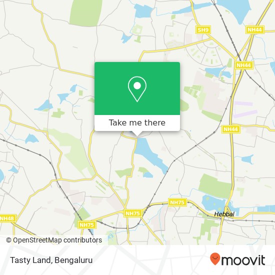 Tasty Land, Kodigehalli Main Road KA map