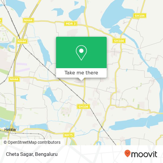 Cheta Sagar, 5th Cross Road Bengaluru 560077 KA map