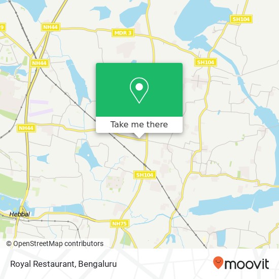 Royal Restaurant, 80 Feet Road Bengaluru 560077 KA map