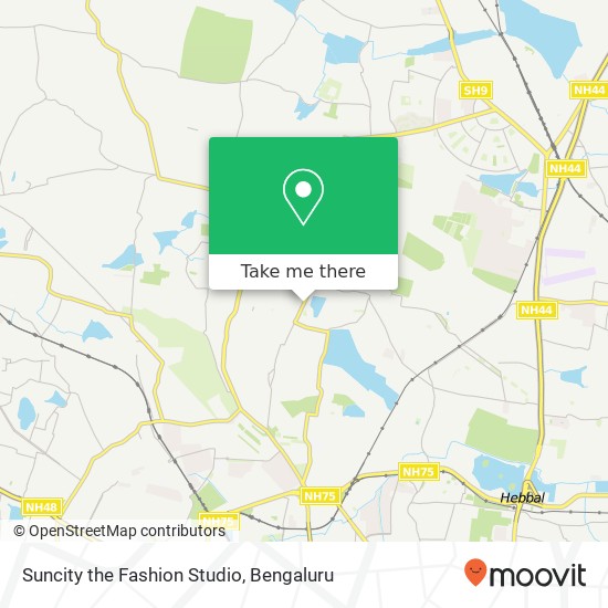 Suncity the Fashion Studio, Vidyaranyapura Main Road Bengaluru KA map
