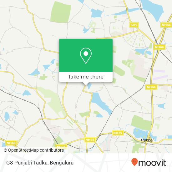G8 Punjabi Tadka, 5th Cross Road Bengaluru 560097 KA map