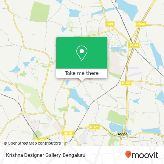 Krishna Designer Gallery, Kodigehalli Main Road Bengaluru KA map