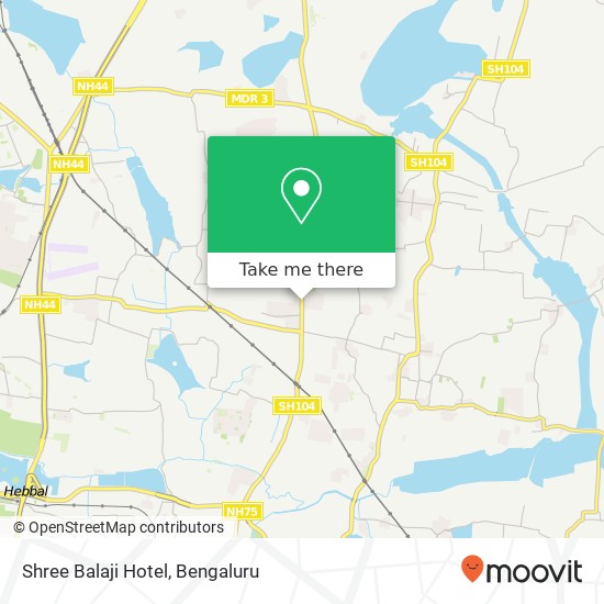 Shree Balaji Hotel, 80 Feet Road Bengaluru 560077 KA map