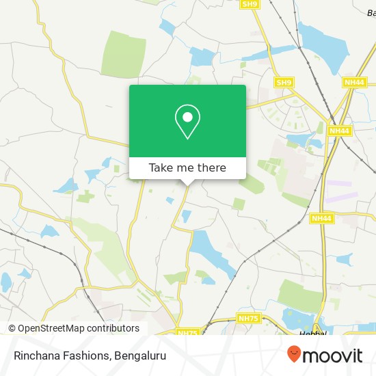 Rinchana Fashions, Vidyaranyapura Main Road Bengaluru KA map