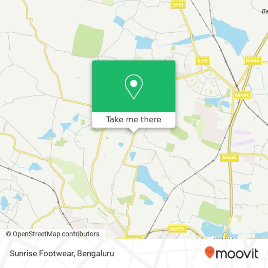 Sunrise Footwear, Vidyaranyapura Main Road Bengaluru KA map