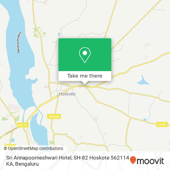 Sri Annapoorneshwari Hotel, SH-82 Hoskote 562114 KA map