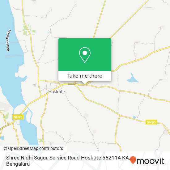 Shree Nidhi Sagar, Service Road Hoskote 562114 KA map