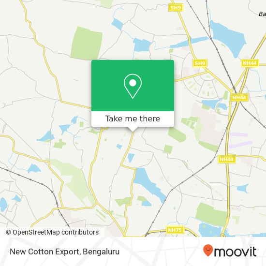 New Cotton Export, Bengaluru KA map