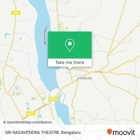 SRI RAGAVENDRA THEATRE map