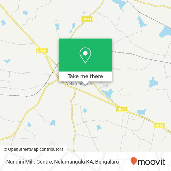 Nandini Milk Centre, Nelamangala KA map