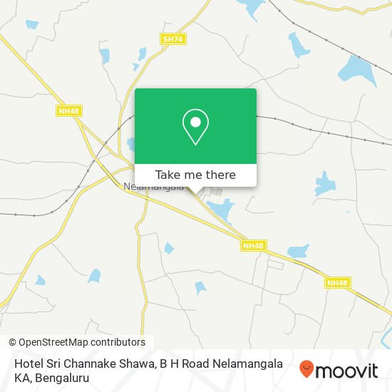 Hotel Sri Channake Shawa, B H Road Nelamangala KA map