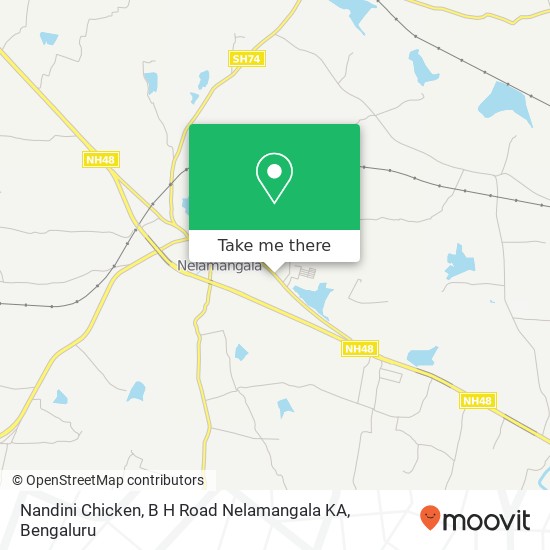 Nandini Chicken, B H Road Nelamangala KA map