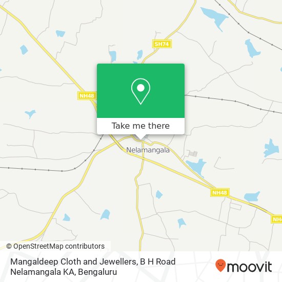 Mangaldeep Cloth and Jewellers, B H Road Nelamangala KA map