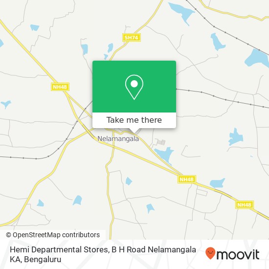 Hemi Departmental Stores, B H Road Nelamangala KA map