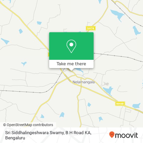 Sri Siddhalingeshwara Swamy, B H Road KA map